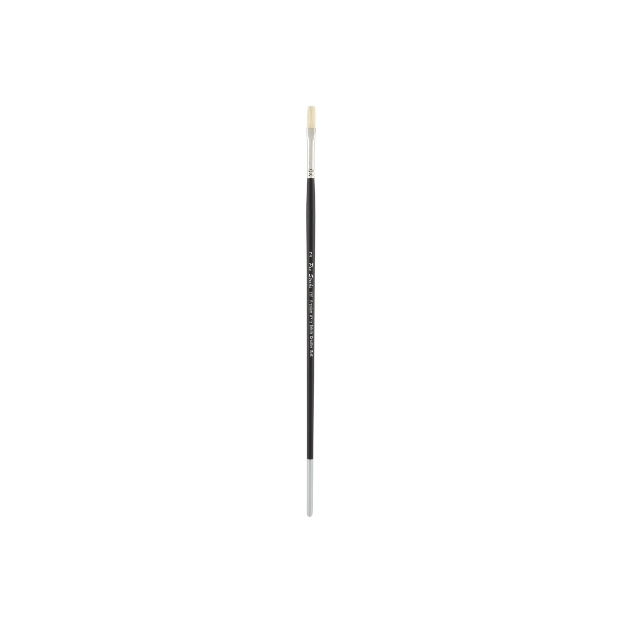 Creative Mark Pro Stroke Premium White Chungking Hog Bristle Artist Paint Brush - Flat - Natural Bristle Brush w/ Great Control Suitable for Oils, Watercolors, Acrylics, Alkyds, Caseins